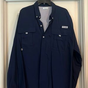 Men’s Columbia, long sleeve, navy